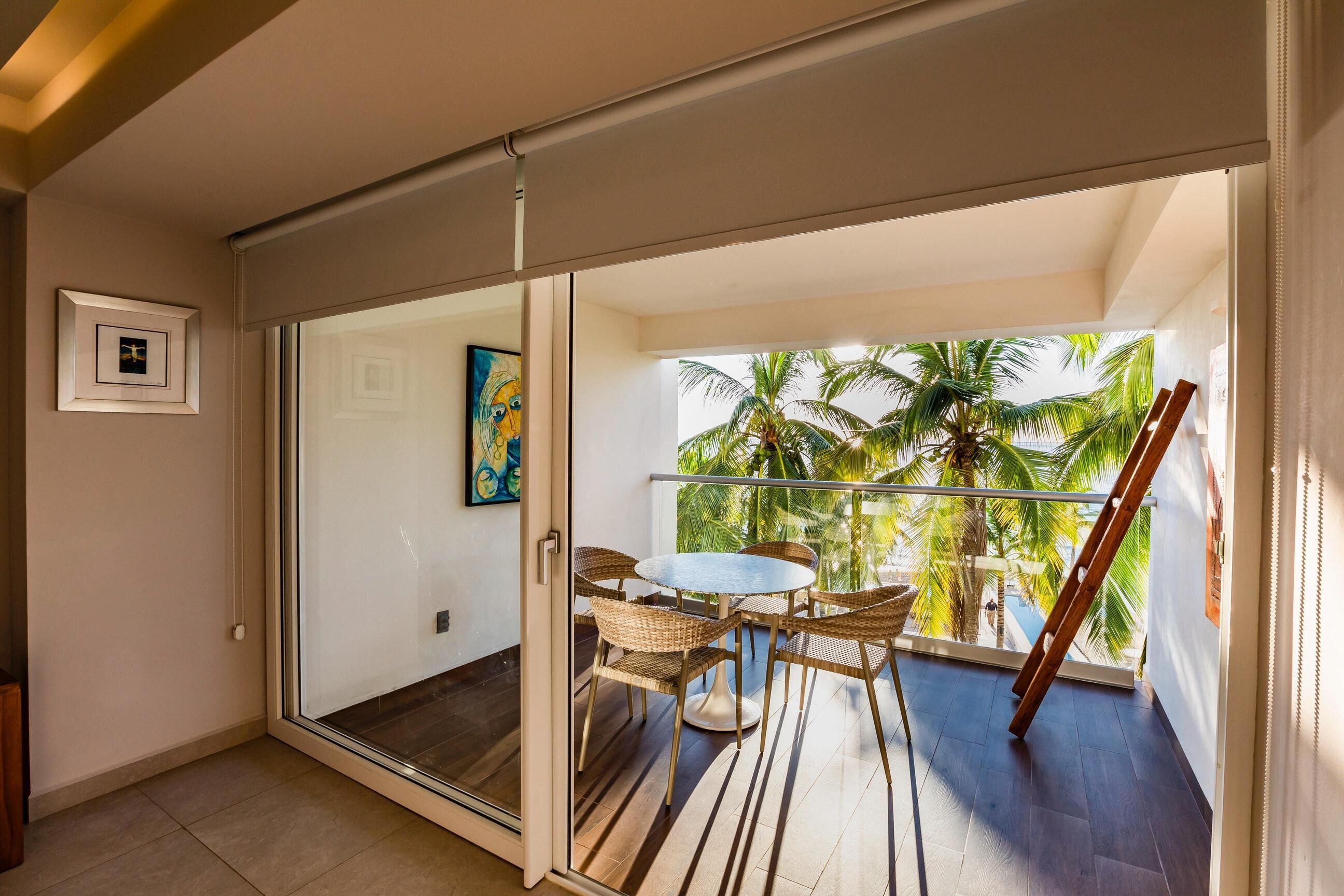 Appartement Deluxe, vue piscine | Balcon