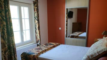 2 chambres, draps fournis