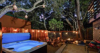 Charming Cambria Retreat w HotTub, Sleeps 8, FirePit, 5 min to Coast/Main St