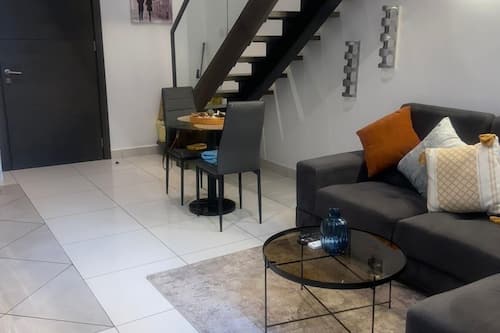 Apartment, Balcony | Living area