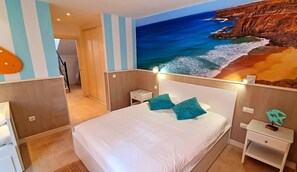 4 bedrooms, iron/ironing board, free WiFi, bed sheets - Panorama Blue – Apartment with ocean view for 10p (Caleta de Fuste)