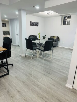 Dining - Two bedroom cozy bsmt home in prime location including parking & laundry room! (Mississauga)