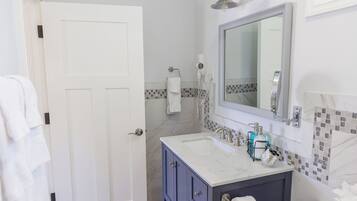 Hair dryer, towels