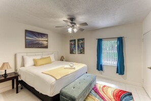 4 bedrooms, iron/ironing board, travel cot, free WiFi