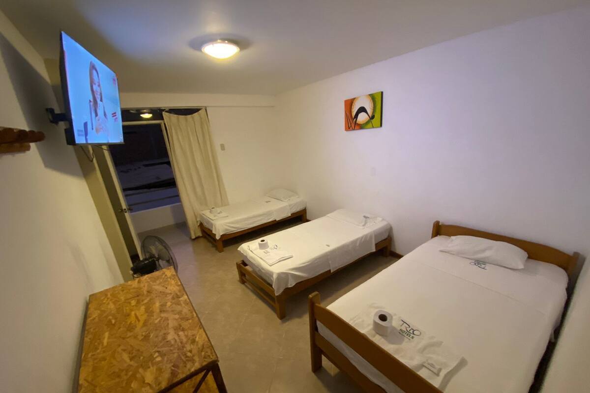 Triple Room, 3 Single Beds, Pool View | Free WiFi