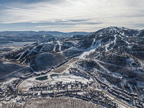 Aerial view - Park City Ski Getaway w/Hot Tub - walk to Main/Ski from Gambler 4 (Park City)