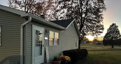 Small House in Pope County Eddyville, IL surrounded by Shawnee National Forest .