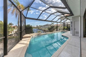Una piscina riscaldata