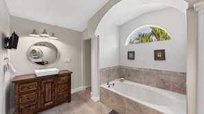 Hair dryer, towels