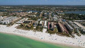 On the beach - Stay at Sarasota County Villa 1005: Gulf Views & Resort Amenities (Sarasota County)