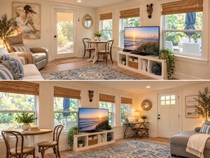 Living area - Private marsh views -under mossy oaks, minutes to beaches & downtown (Fernandina Beach)