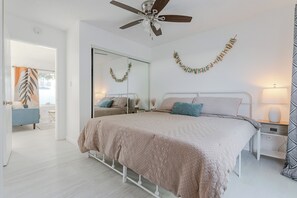 1 多间卧室、熨斗/熨衣板、WiFi、床单