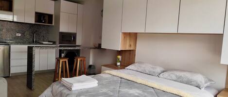 1 chambre, fer et planche à repasser, Wi-Fi, draps fournis