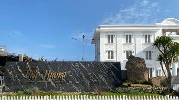 Overnatningsstedets facade