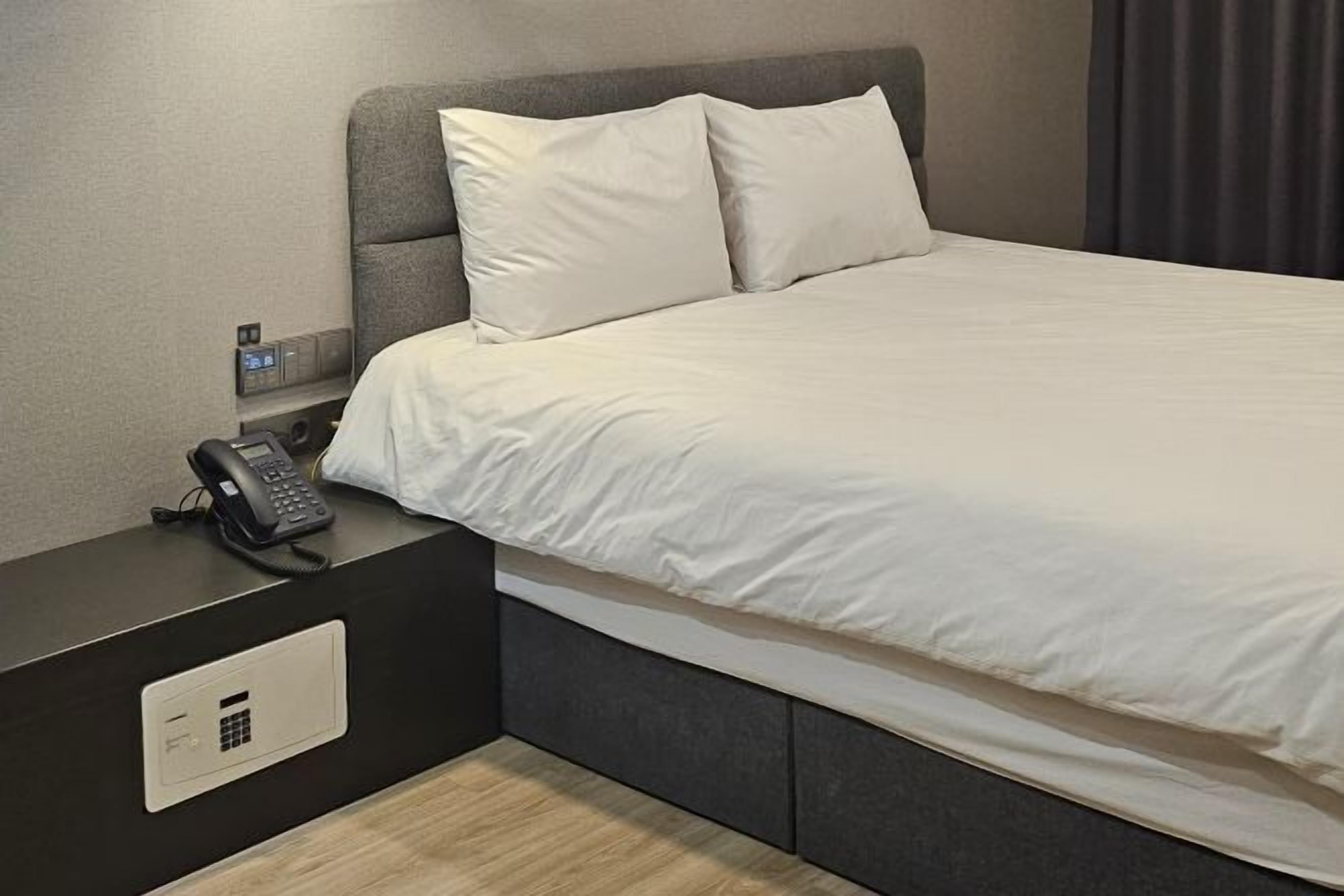 In-room safe, desk, laptop workspace, blackout drapes