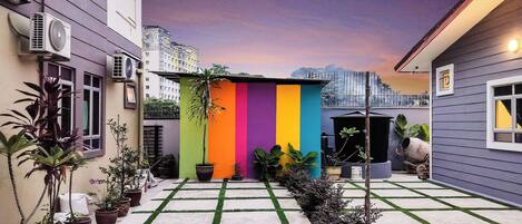 Voorkant van accommodatie