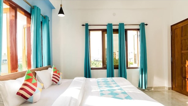 Chambre Prestige double, cuisine, vue sur la ville | Accès au Wi-Fi (inclus), literie fournie