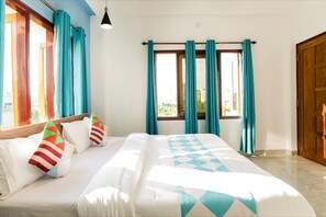 Premium tweepersoonskamer, keuken, uitzicht op stad | 1 slaapkamer, gratis wifi, beddengoed