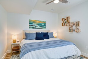 1 chambre, fer et planche à repasser, accès Internet, draps fournis
