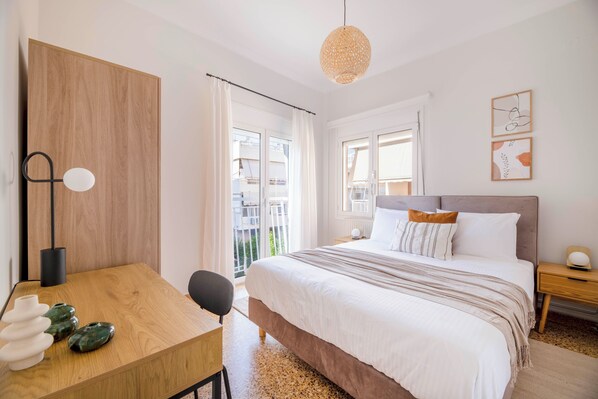 2 chambres, bureau, fer et planche à repasser, Wi-Fi gratuit