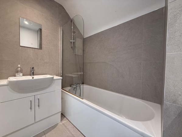 Shower, hair dryer