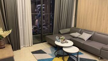 Superior Apartment, Balcony, City View | 3 bedrooms, desk, laptop workspace, blackout drapes