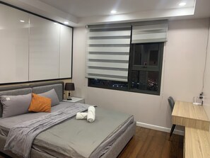 Superior Apartment, Balcony, City View | 3 bedrooms, desk, laptop workspace, blackout drapes