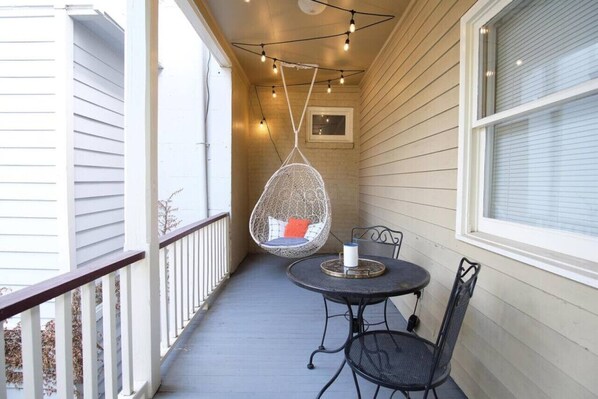 屋外ダイニングエリア