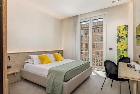 Opuntia Executive Double Room | Minibar, caja de seguridad en la habitación y escritorio 