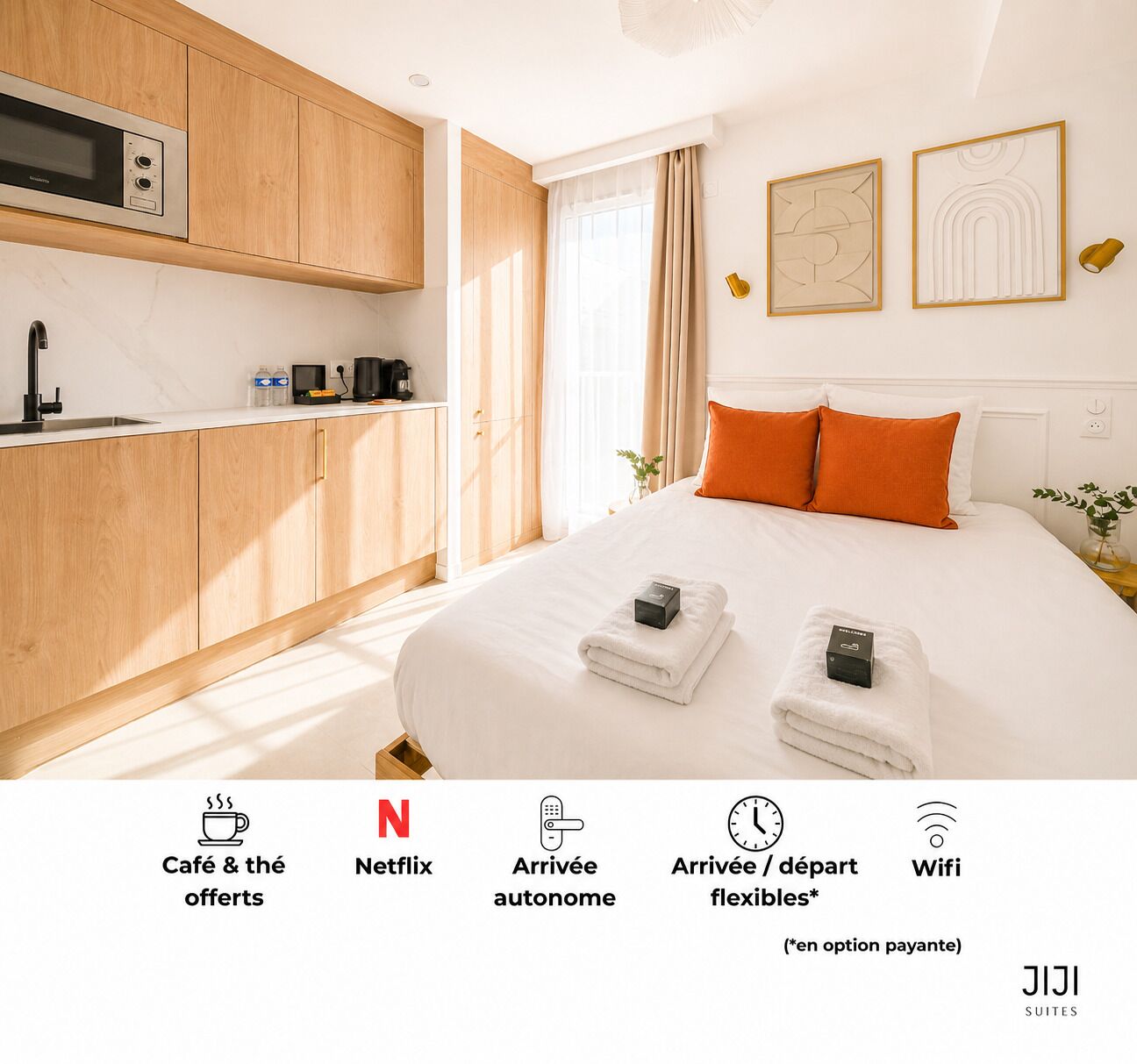 Luxury Double Room, 1 Double Bed, Kitchen | Egyptian cotton sheets, premium bedding, Select Comfort beds