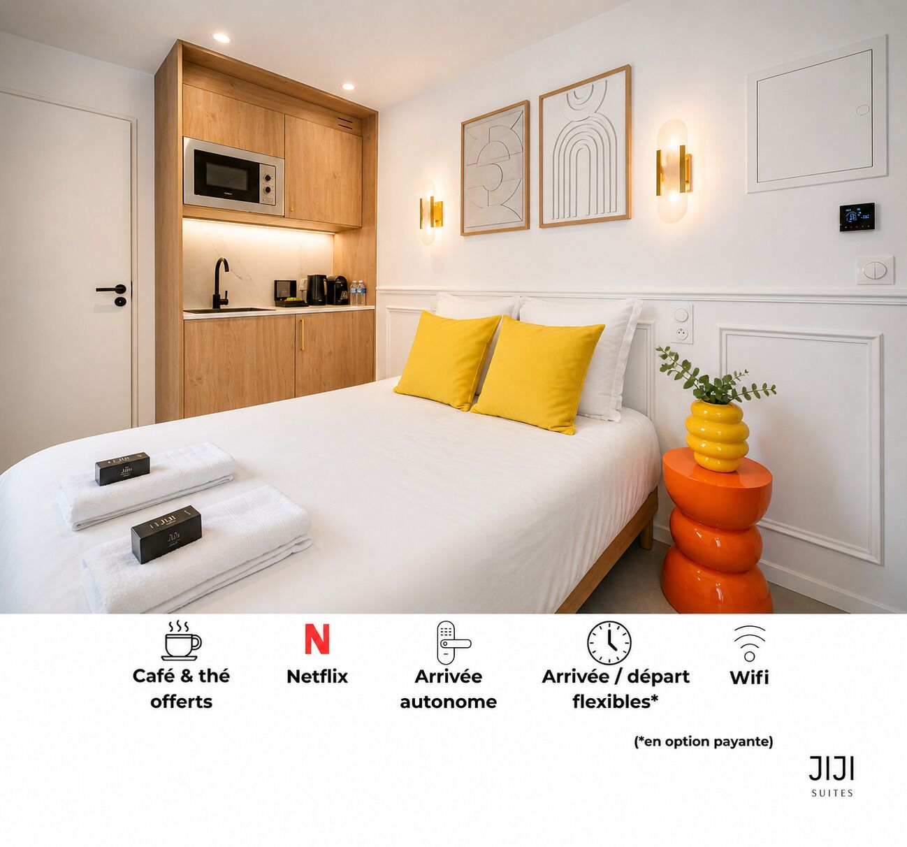Comfort Suite, Kitchen | Egyptian cotton sheets, premium bedding, Select Comfort beds