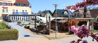 Double room with balcony directly at the harbor of Wustrow