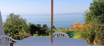 2 pieces, garden level, Vue imprenable sur le Lac Léman