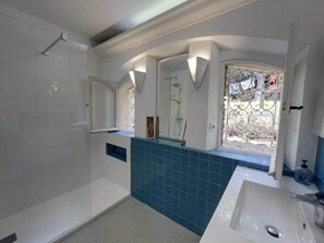 Shower, hair dryer