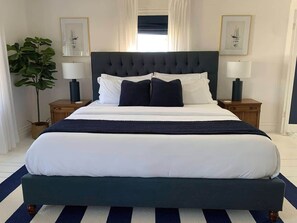 4 bedrooms, iron/ironing board, travel cot, WiFi