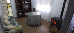 TV connectée, cheminée