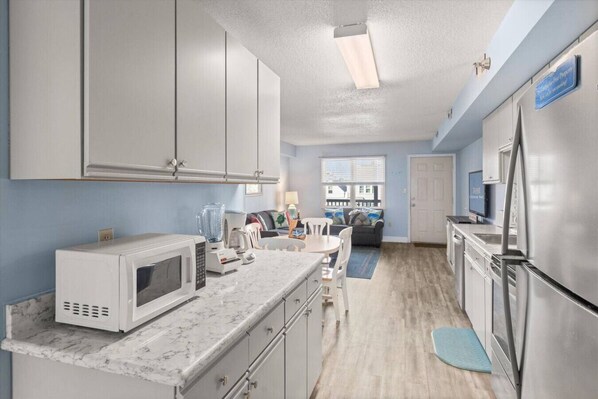 Microwave, oven, stovetop, dishwasher