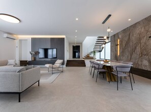 Villa (Five Bedroom Villa with Pool) | Dining room - Moonlit Mirage Villa With Pool, Gym and Sauna (Kastela)