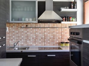 House (Four Bedroom Holiday Home) | Private kitchen | Fridge - Peaceful Island Haven With Pool, BBQ & Games Area (Supetar)