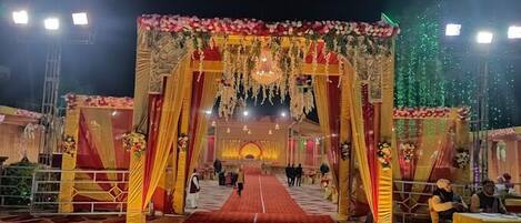 Außenbereich für Bankette