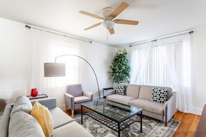 TV, fireplace, offices