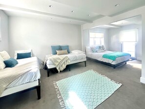 2 bedrooms, iron/ironing board, travel crib, WiFi