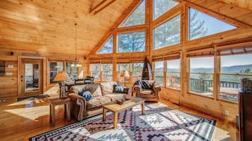 Télévision, cheminée, jeux vidéo, baby-foot