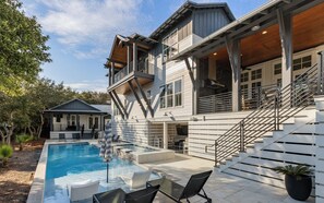 Una piscina riscaldata