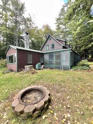 Property grounds - LARGE RUSTIC COTTAGE WITH BUNK HOUSE.  SLEEPS 17.  (Sebago)