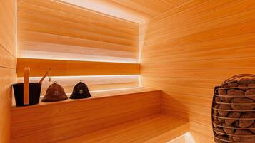 Premium Suite, 2 Double Beds, Non Smoking, Sauna | Premium bedding, desk, laptop workspace, WiFi (free)