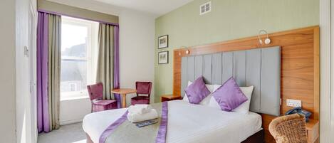 Laptop workspace, iron/ironing board, free WiFi, bed sheets