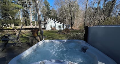 Peaceful, Sun-Drenched Refuge with Hot Tub and Wood Stove