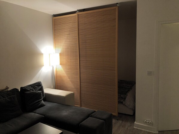 Living area - Bright, renovated apartment. (Paris)