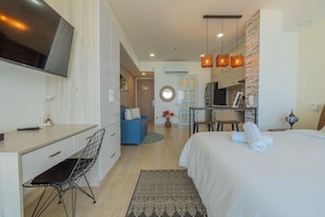 1 bedroom, bed sheets - Seaview brand new apartment suite (Cartagena de Indias)
